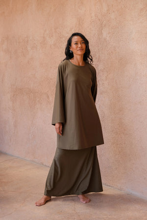 Jupe avec legging alia - olive - Aliam swim