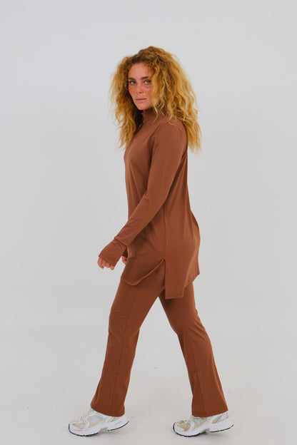 Précommande | haut et pantalon active SIMA - chocolat