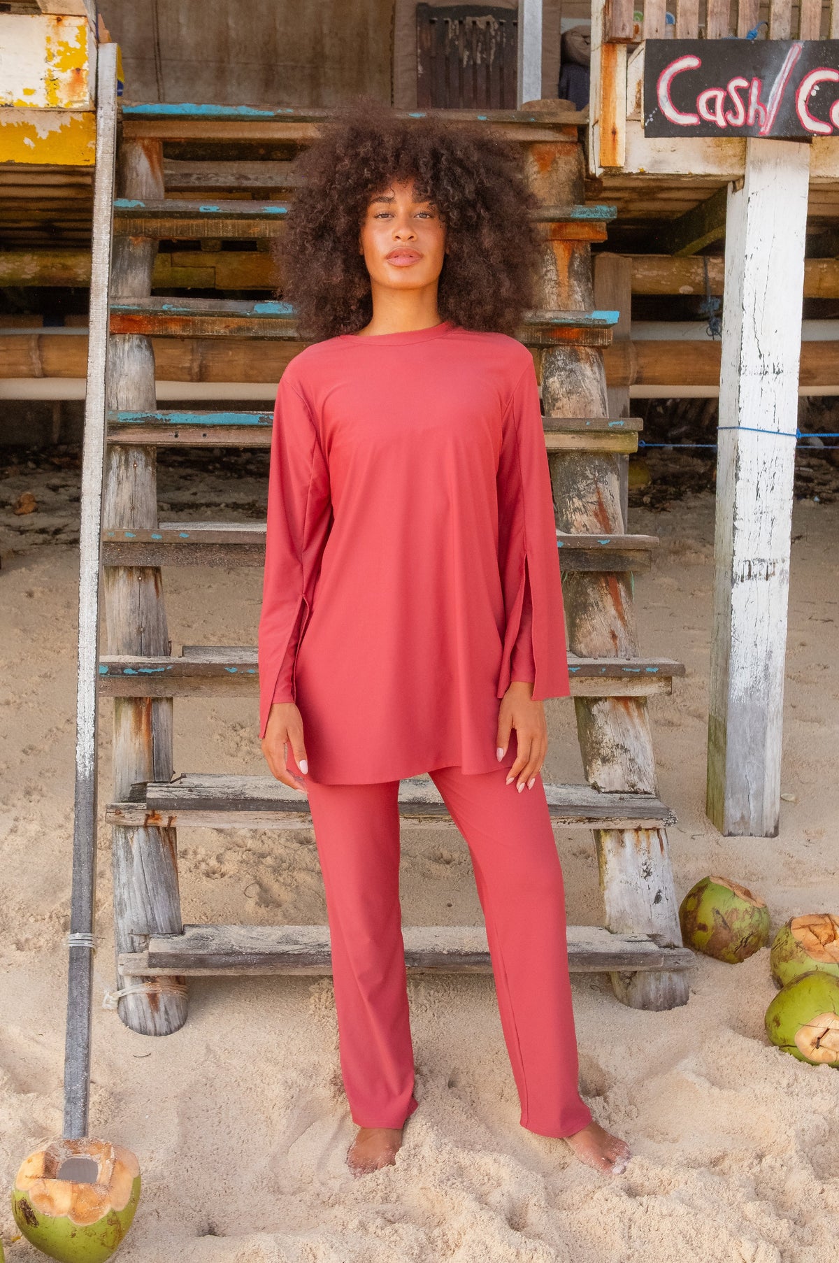 Burkini noor | 2 pièces - raspberry