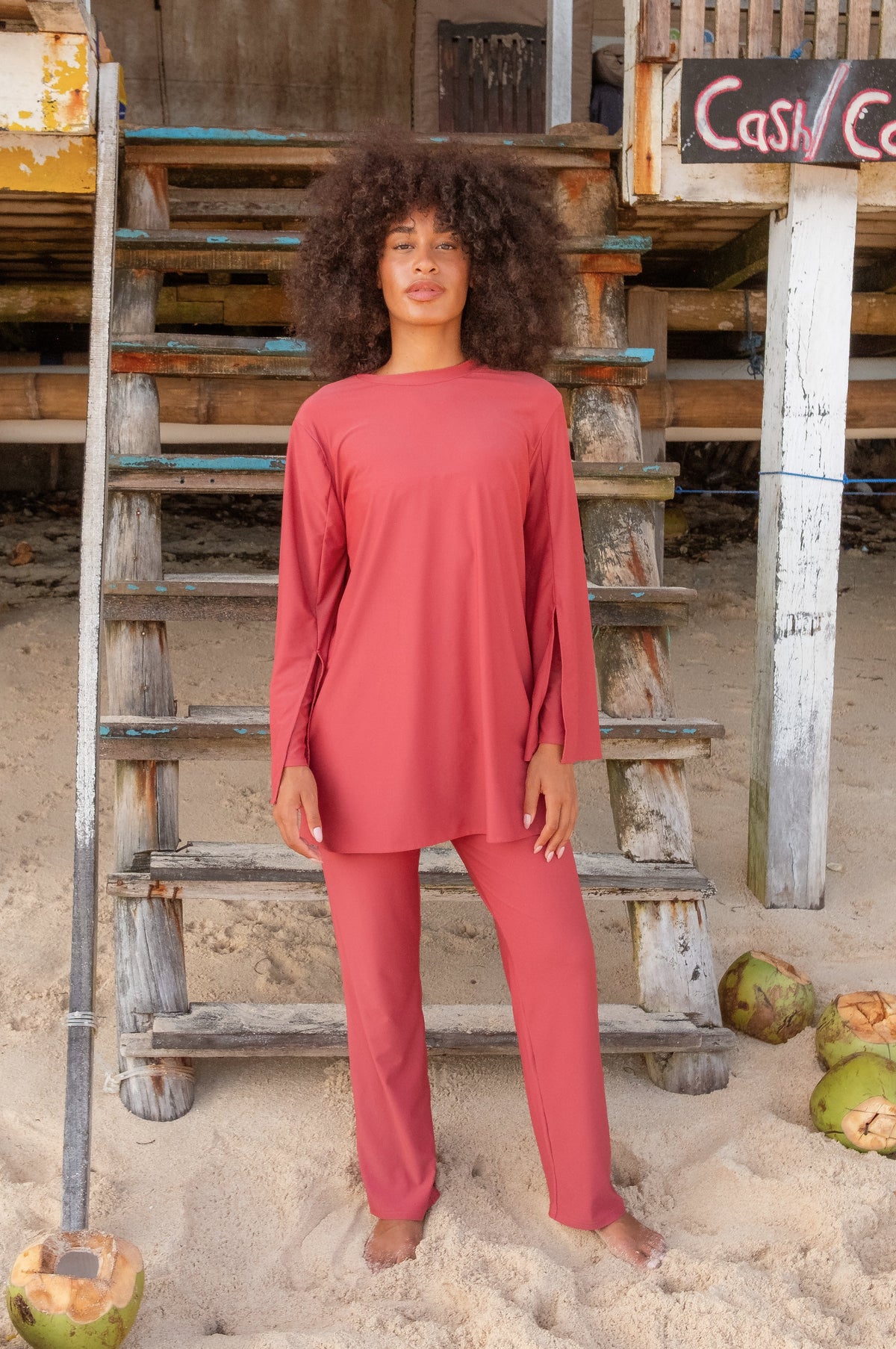 Burkini noor | 2 pièces - raspberry