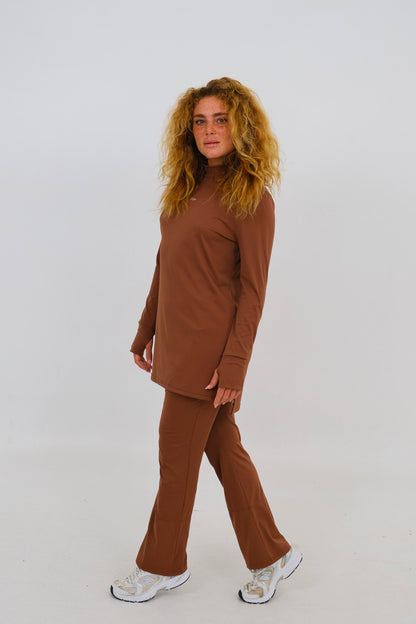 Précommande | haut et pantalon active SIMA - chocolat